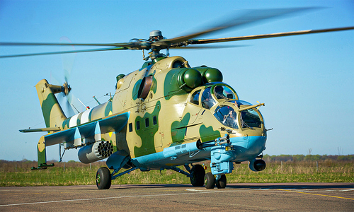 Ukrainian attack helicopter crashes, suspected shot down by Russian UAV