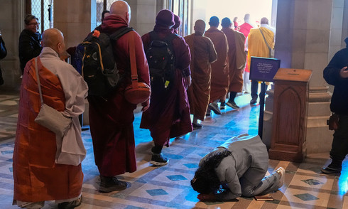 Monks complete cross-country peace walk in the United States