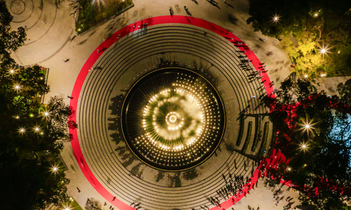 Inside the park and memorial, once the 'Chu Hoa villa' area