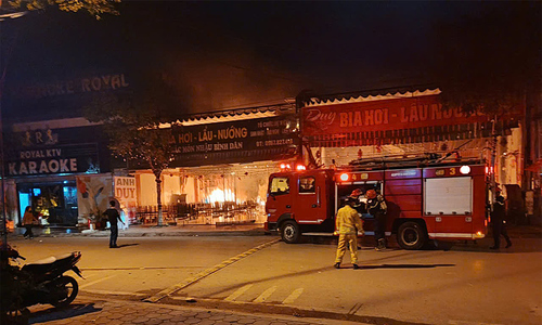 Beer pub fire in Bac Ninh claims one life