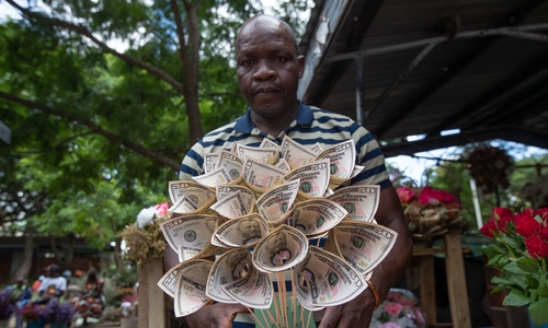 Cash bouquets popular for Valentine's Day in Zimbabwe