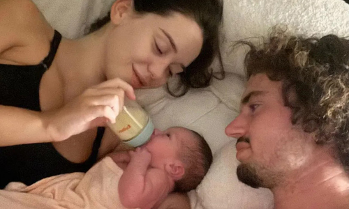 Woman rushed to emergency room for stomach pain, told by doctors she's 'about to give birth'