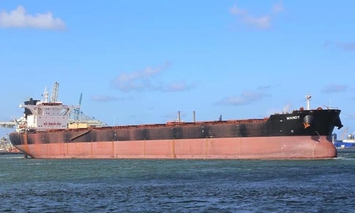 Cargo ship catches fire off China, two crew members die