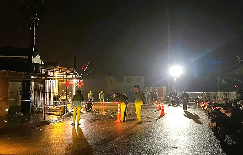 Mine attack on brother-in-law's family injures 10