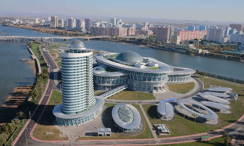 Iconic structures in north korea's capital