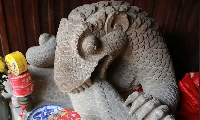 Southeast Asia's unique snake god statue