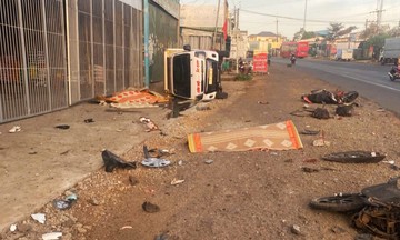 Multi-vehicle accident in Lam Dong 'caused by drivers chasing each other'