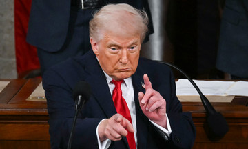 The art of Trump's dramatic highlights in the State of the Union address