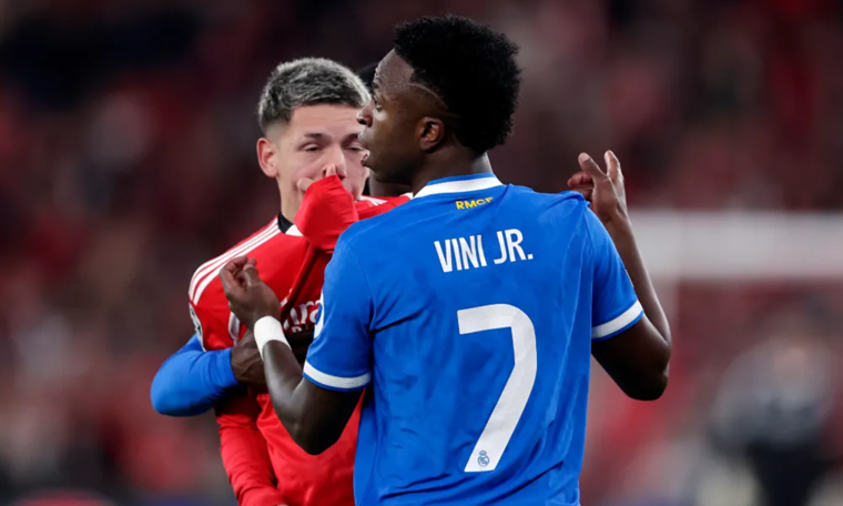 Benfica midfielder claims Vinicius called him 'dwarf'
