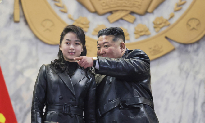 Kim Jong-un's daughter draws attention for wearing a leather jacket like her father