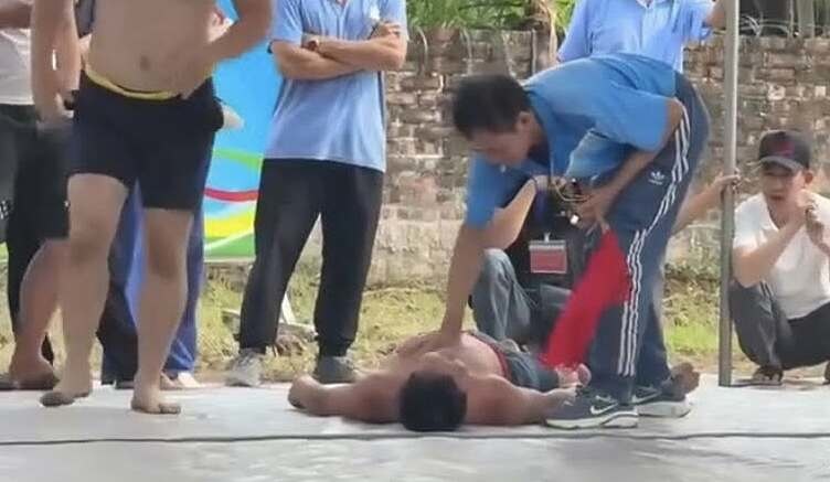 Man dies after wrestling at village festival