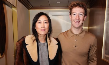 Billionaire couple Mark Zuckerberg dressed up at Prada show