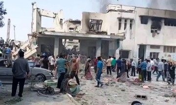 Devastation at Iranian girls' school hit by missile