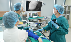 What does epigastric pain with nausea warn of?