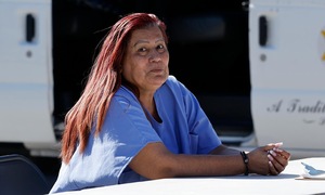 California gang 'queen' smiles during arrest
