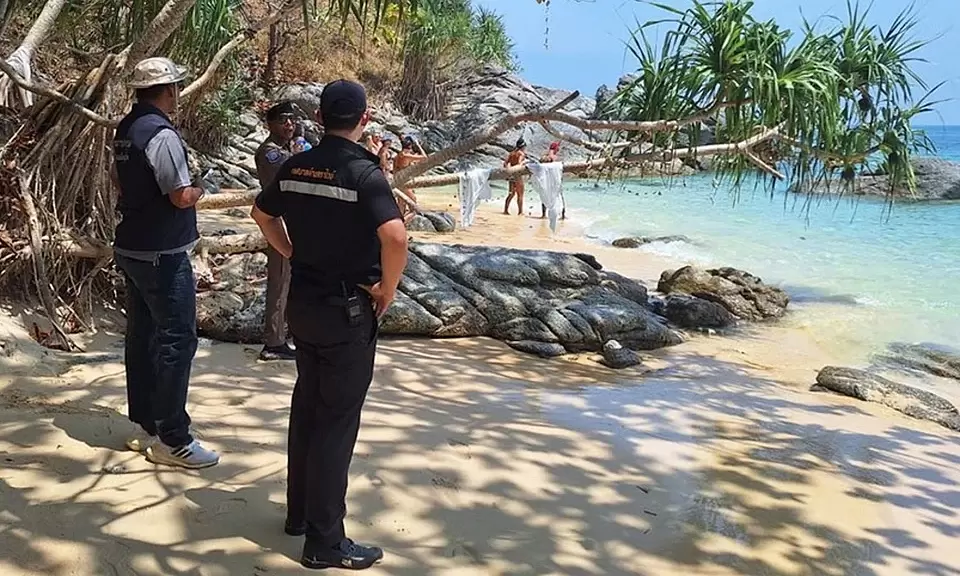 Thai beach stirred by western tourists nude sunbathing