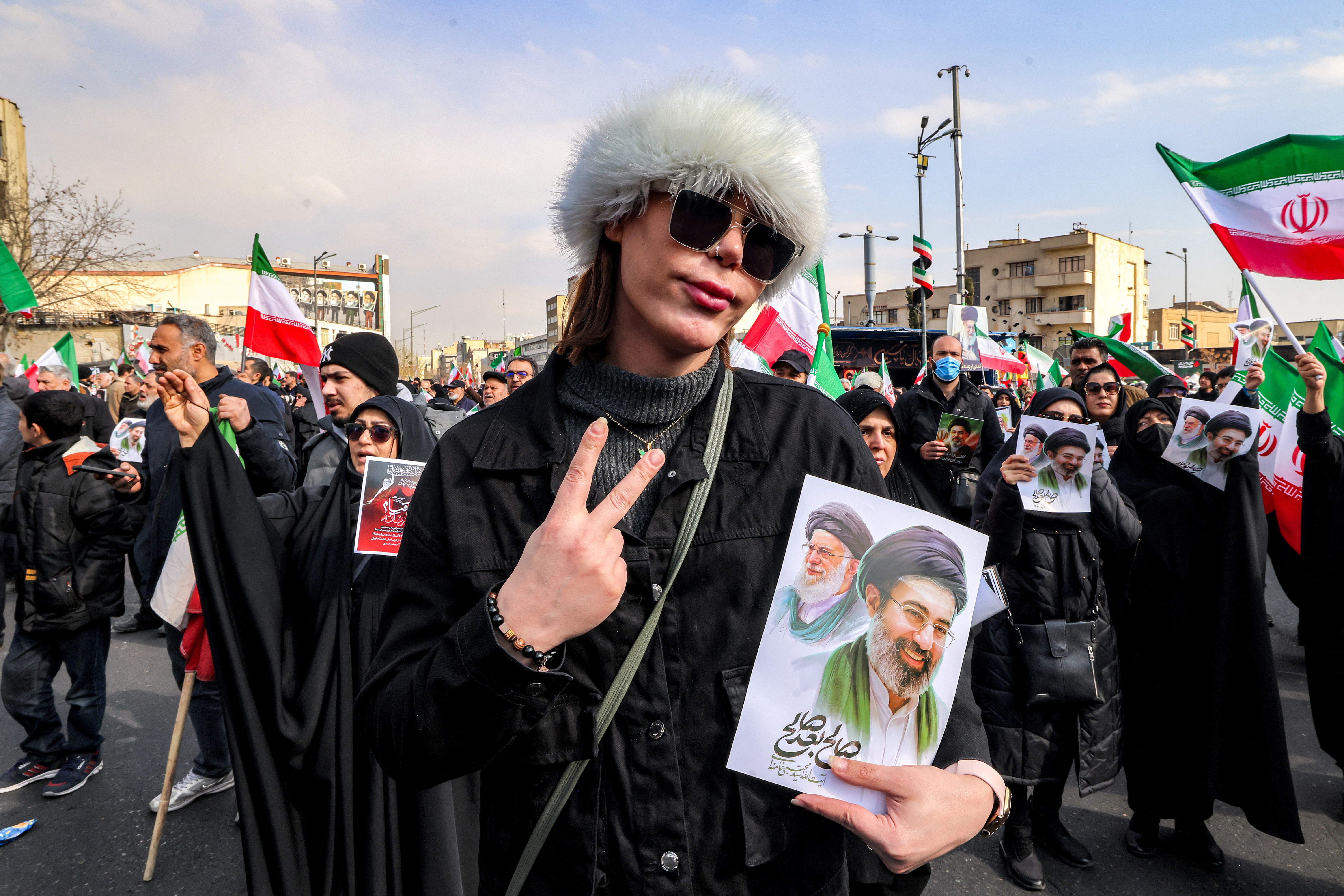 Iranians take to streets in support of new supreme leader