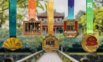 Hue's imagery through five seasons of VnExpress Marathon medals