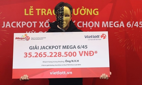 Man wins 35 billion VND Vietlott jackpot using grandson's birth date
