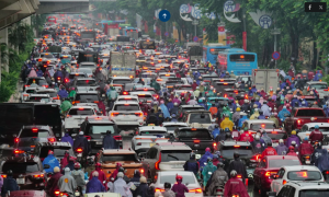 Nguyen Trai Street Faces 1.2 km Closure for Anti-Flooding Sewer Project