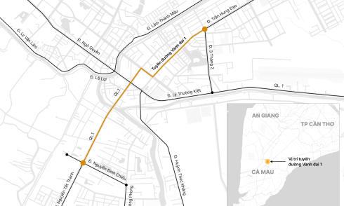 Ca Mau to build ring road costing over 2,300 billion dong through three wards