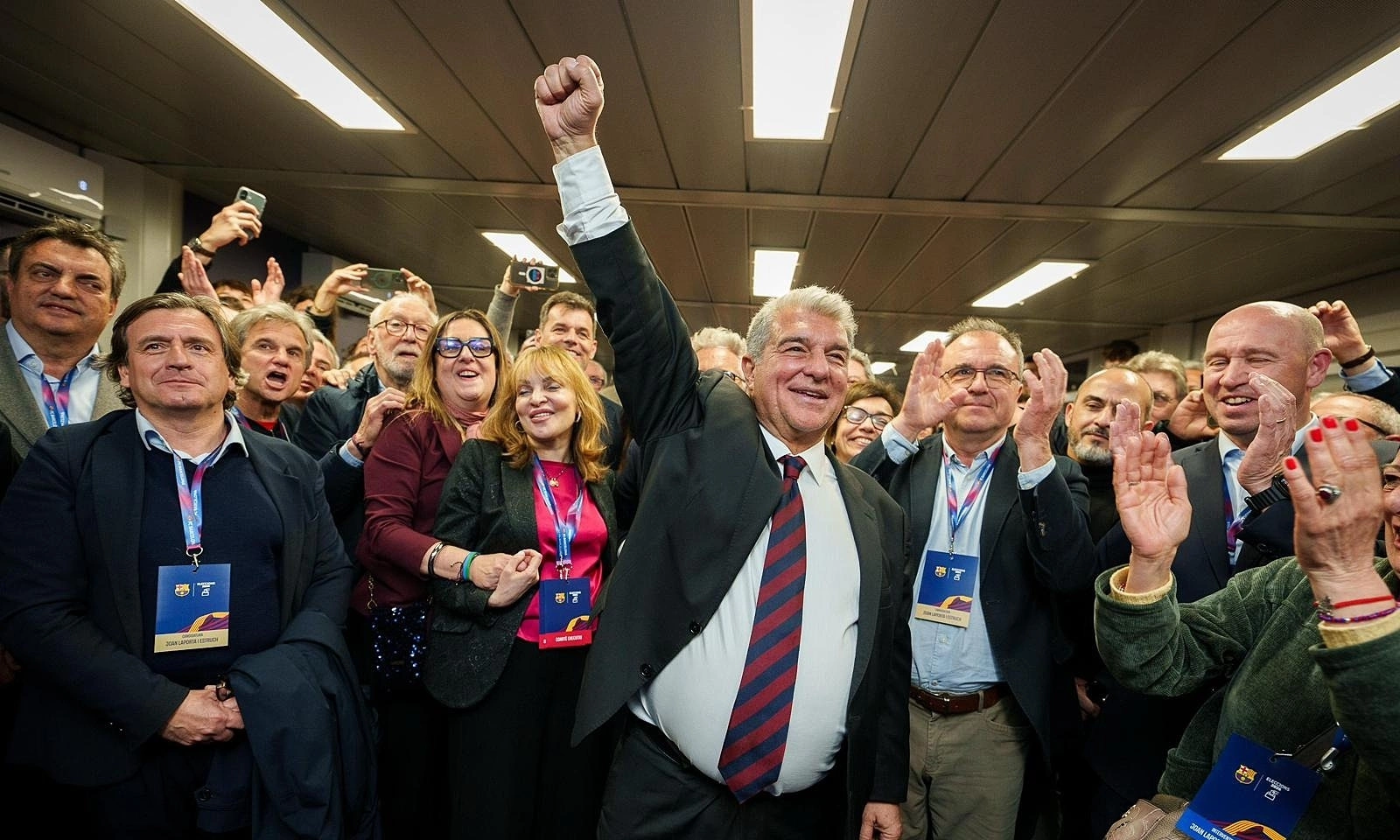 Laporta re-elected Barca president with landslide victory