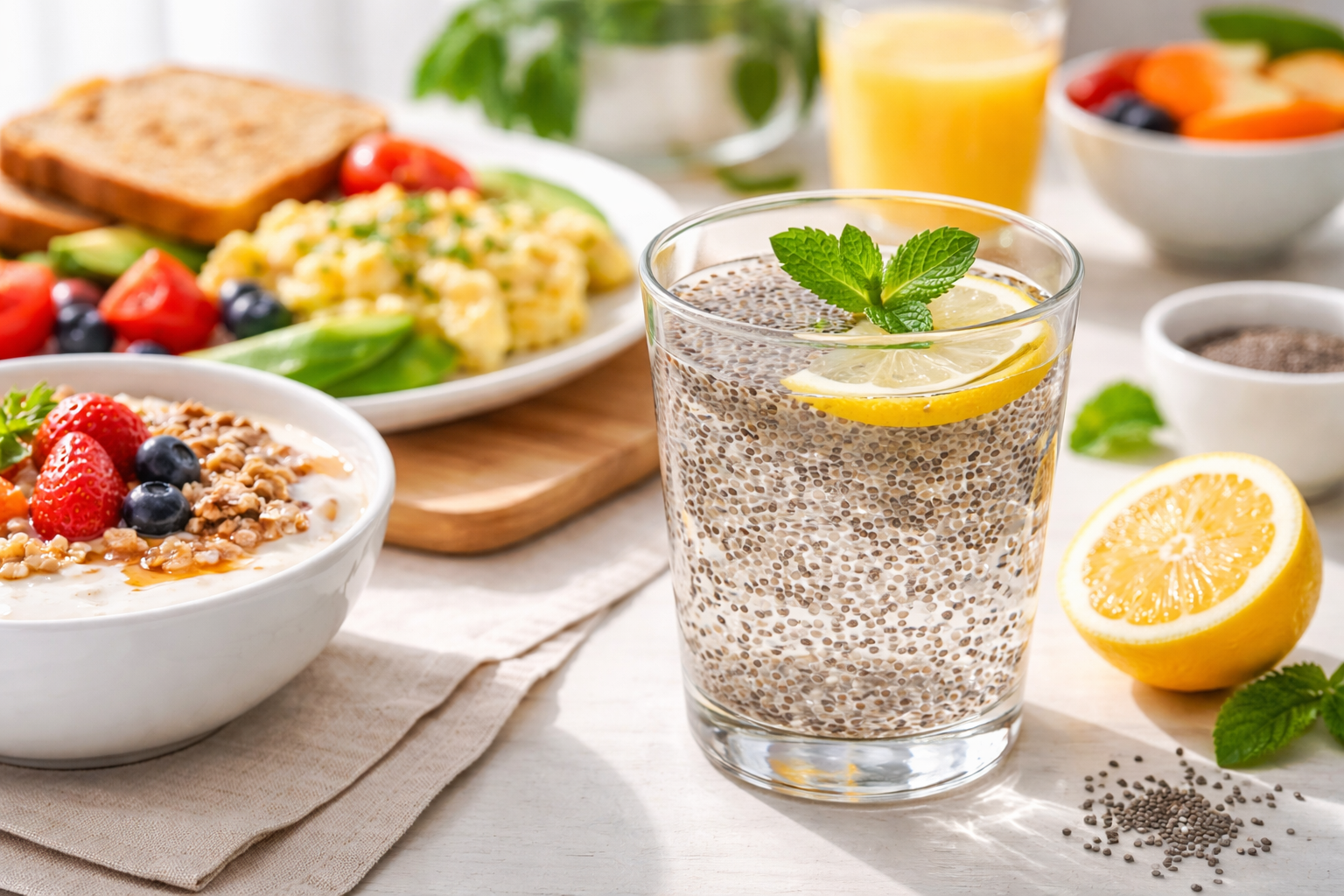 Optimal times to consume chia seeds for health