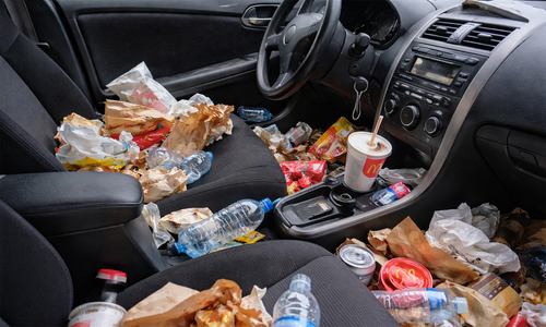 Driver leaving trash in car could face jail time