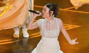 Vietnamese designer Do Long's dress graces the Oscar stage
