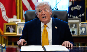 Trump declares U.S. 'needs no help'