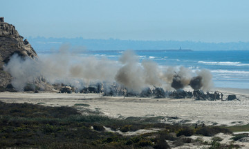 Incident causes 155 mm artillery shell to explode over California highway