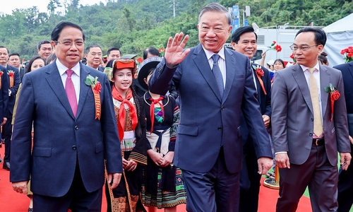 General Secretary, prime minister attend groundbreaking for 121 border boarding schools