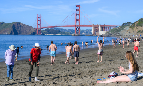 California endures record heatwave in winter