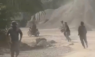 Two groups clash at rock quarry