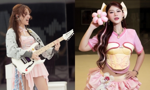 'Anh trai, chi dep' stars energize Ngoc Thanh Tam's music video