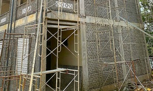 Scaffold collapse at school construction site leaves one dead