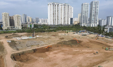 Seven flood control lakes under urgent construction in Hanoi