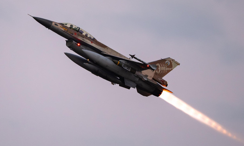 Israeli fighter jet targeted by Iranian missile