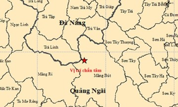 Earthquake causes shaking in many places in Quang Ngai