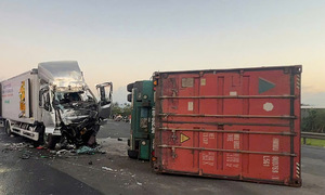 Multi-vehicle accident on national highway, one dead