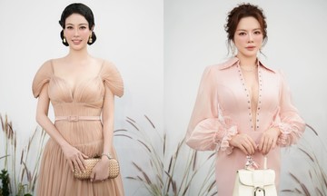Ly Nha Ky wears daring neckline alongside beauty queens