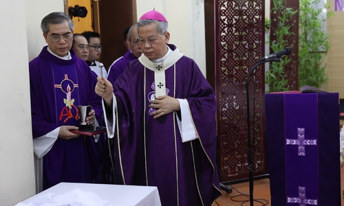 Farewell mass for cardinal Jean-Baptiste Pham Minh Man