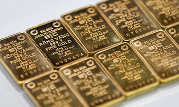 Gold bar prices rise by nearly two million dong