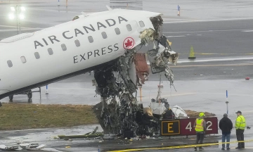 Why a Canadian aircraft's nose was destroyed in a collision with a fire truck