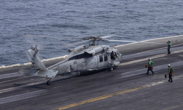 US aircraft carrier sailor injured during mission near Iran