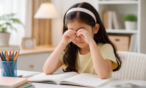 Warning signs of myopia in children