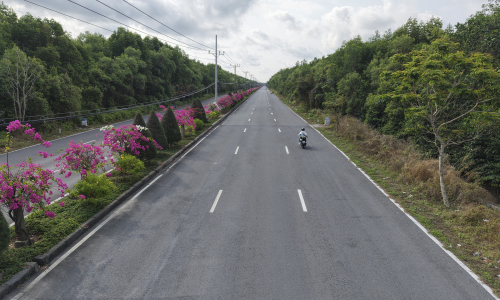 Runners for VM Green Paradise Can Gio can collect bibs in downtown Ho Chi Minh City