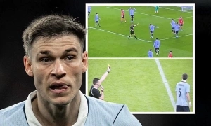 Why Ugarte was not sent off despite receiving two yellow cards in the match against England