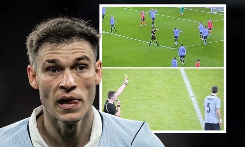 Why Ugarte was not sent off despite receiving two yellow cards in the match against England