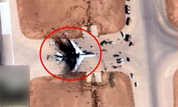 Iran publishes satellite images of damaged US 'eye in the sky' aircraft after attack